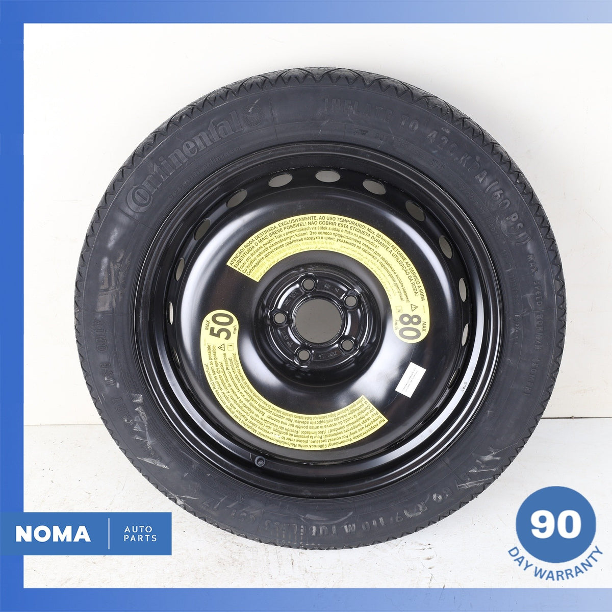 11-18 Audi D4 A8L Emergency Spare Tire Wheel Donut Rim 19" 19 OEM - photo 1