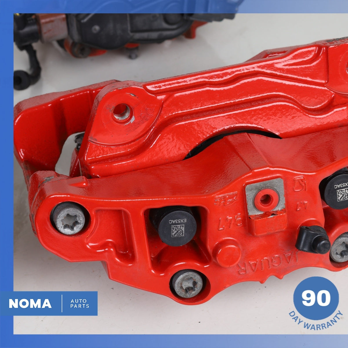 14-21 Jaguar X152 F-Type Front & Rear Brake Caliper Set w/ Actuator Red OEM 34k - photo 13