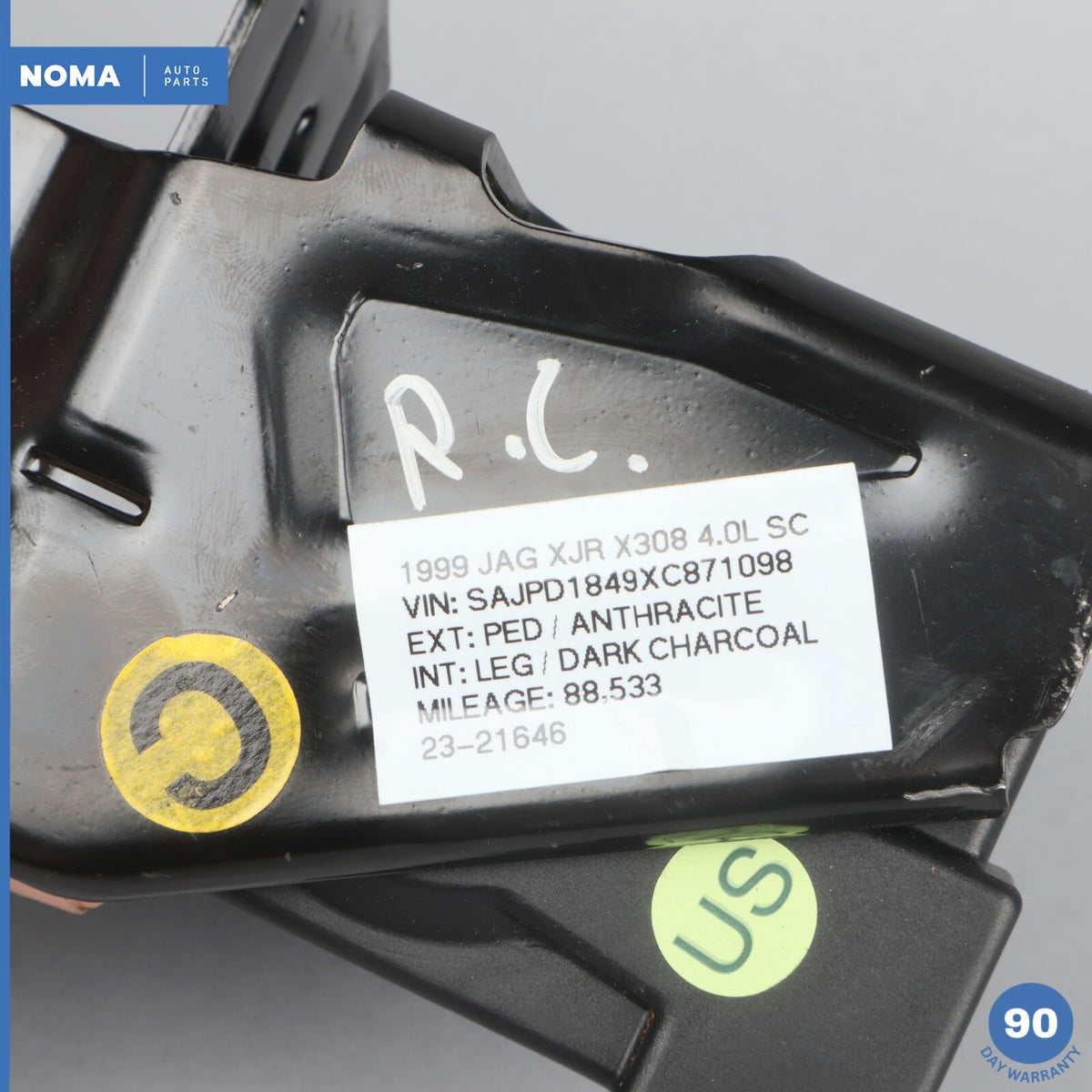 98-03 Jaguar XJ8 XJR VDP X308 Rear Center Seatbelt Retractor HNC7073AD LEG OEM - photo 16