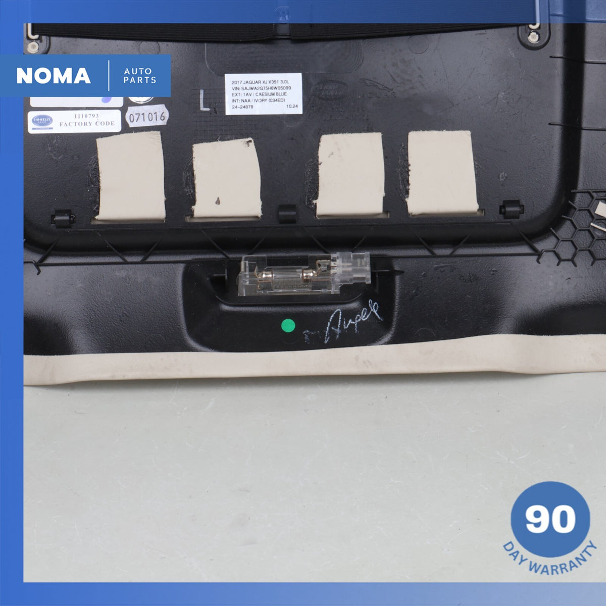 14-19 Jaguar X351 XJL Front Left or Right Side Seat Back Panel Cover Beige OEM - photo 12