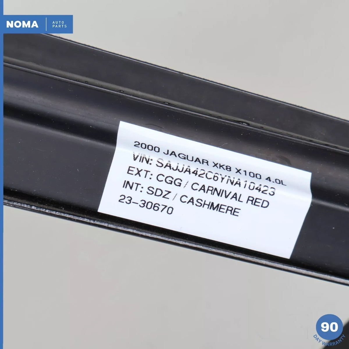 97-06 Jaguar X100 XK8 XKR Convertible Left Side Quarter Window Molding Seal OEM - photo 11