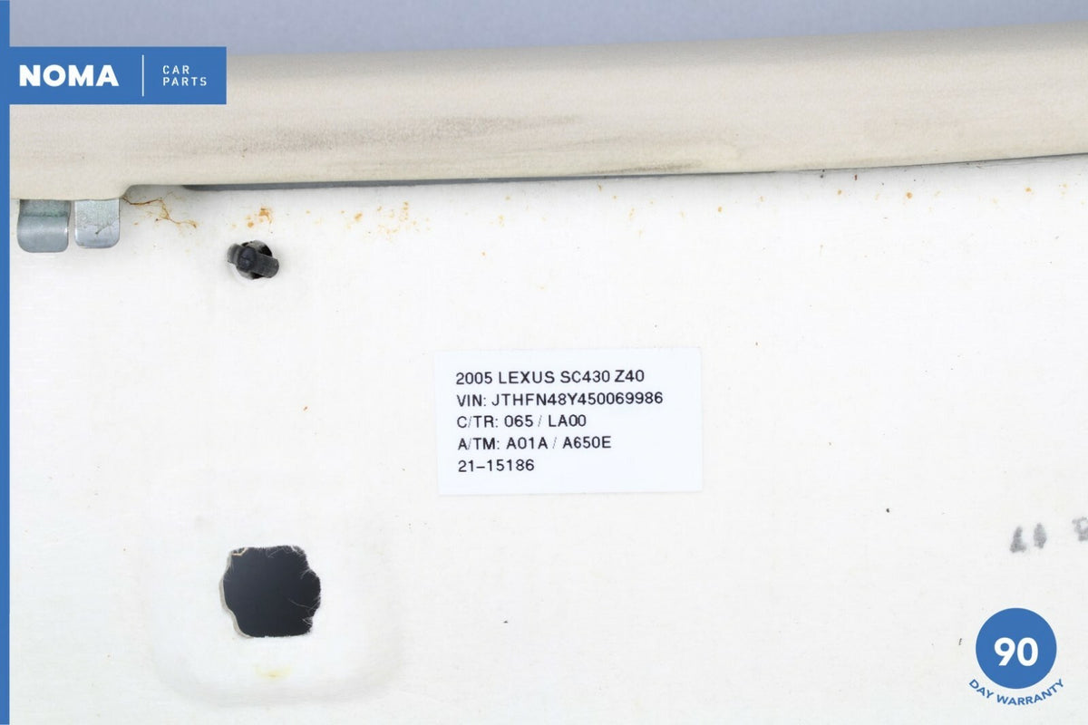 02-10 Lexus SC430 Z40 Overhead Dome Light Panel Cover Trim 63310-24032 ECRU OEM - photo 12