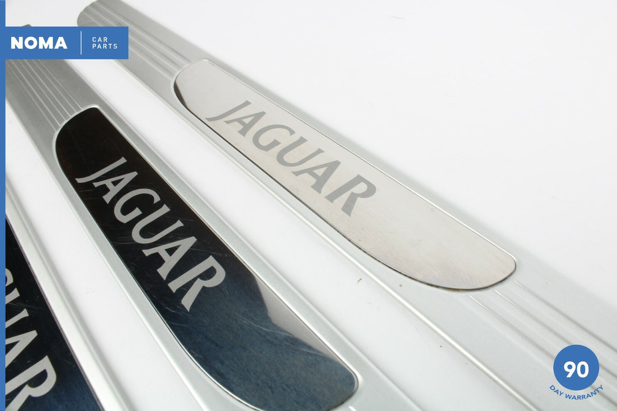 05-09 Jaguar XJ8 Vanden Plas X350 LWB Door Tread Scuff Plate Trim Set Of 4 OEM - photo 6