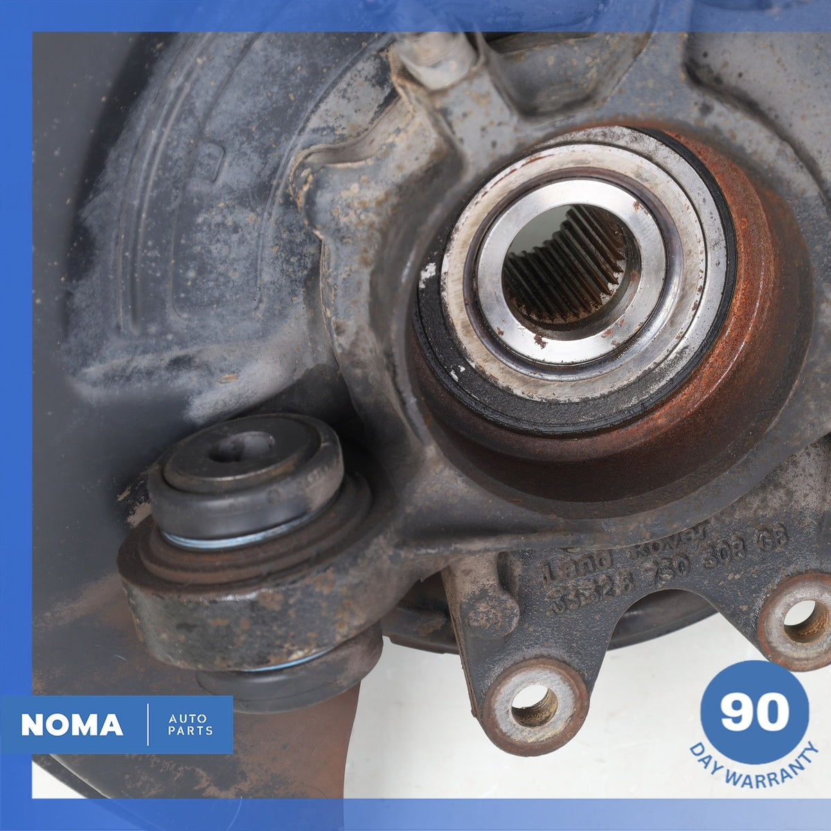 10-12 Land Rover Range Rover L322 Rear Right Spindle Knuckle Hub w/ Shield OEM - photo 10