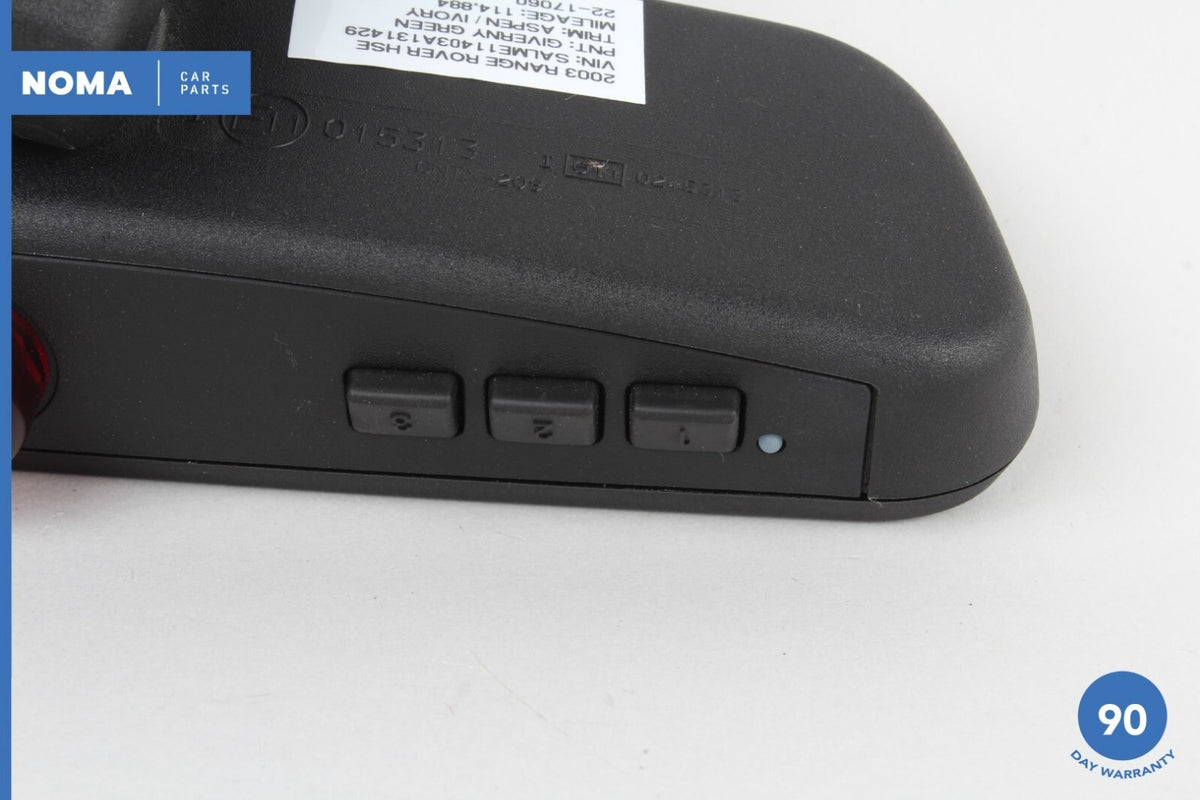 03-05 Land Rover Range Rover L322 Inner Rear View Mirror w/ Homelink Buttons OEM - photo 7