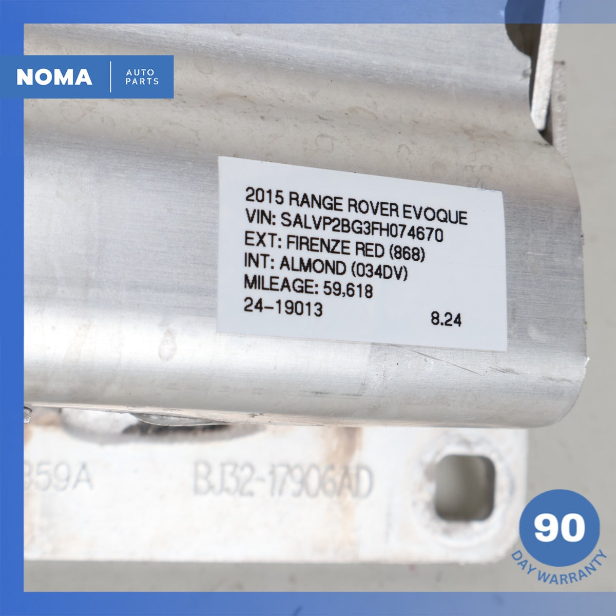 12-19 Range Rover Evoque L538 Rear Bumper Support Reinforcement Impact Bar OEM - photo 12