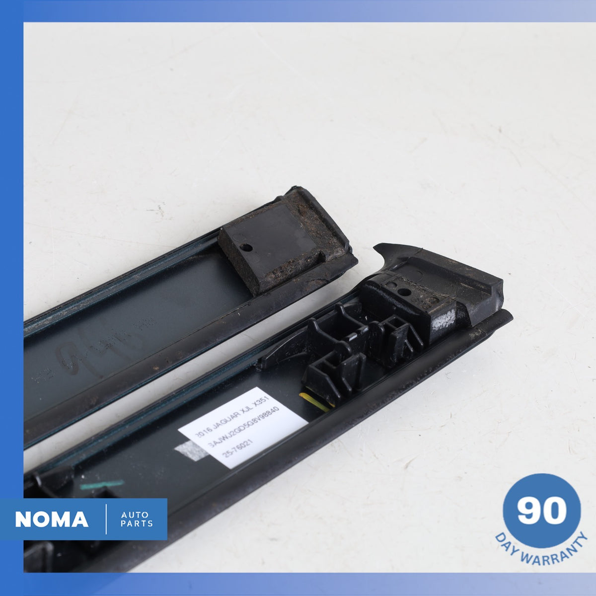 10-19 Jaguar X351 XJ Rear Left & Right Exterior Roof C-Pillar Molding Set OEM - photo 6