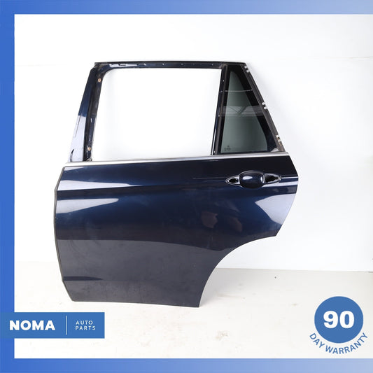 14-18 BMW F15 X5 Rear Left Driver Side Door Shell Panel Blue OEM - photo 1