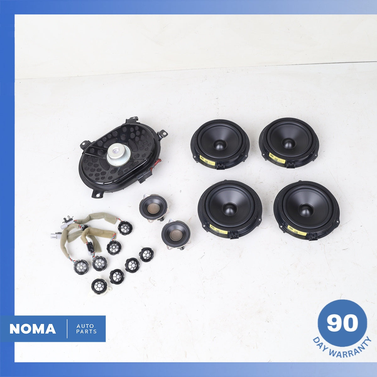 15-19 LR Discovery Sport L550 Front & Rear Hi-Line 1200W Speaker Set OEM 54k - photo 2