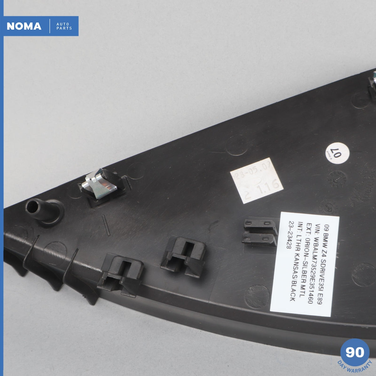 09-16 BMW Z4 E89 SDrive 35i Left Driver Side Dashboard End Outer Cover Trim OEM - photo 8