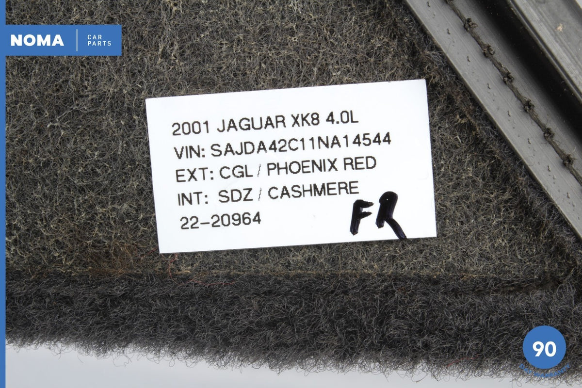 97-02 Jaguar XK8 X100 Front Right Passenger Seat Hinge Carpet Cover Trim OEM - photo 11