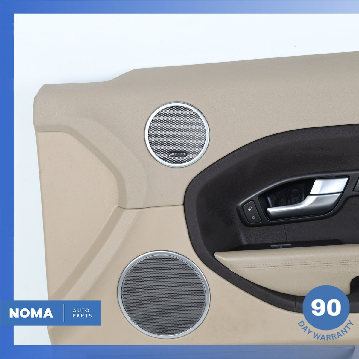 12-19 Range Rover Evoque L538 2DR Front Right Door Trim Panel Assembly Beige OEM - photo 4