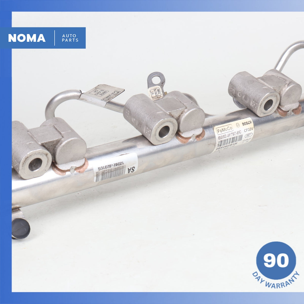 12-17 Range Rover Evoque L538 XF 2.0L Fuel Injector Rail Line Manifold OEM - photo 4