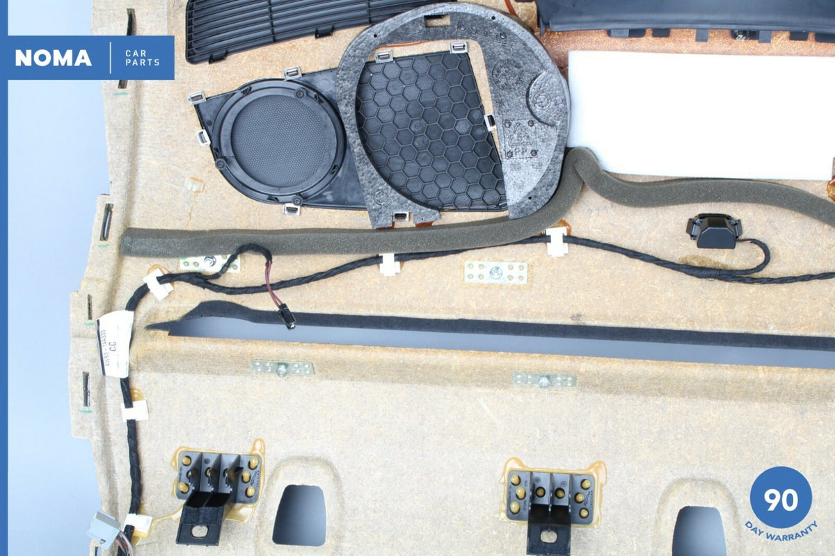 10-15 Jaguar XJ X351 Rear Parcel Shelf Trim Panel w/ Grilles & Harness PVJ OEM - photo 7
