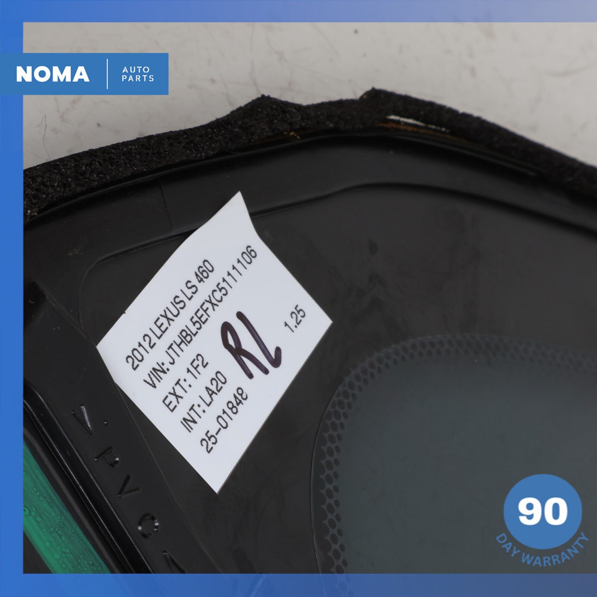 07-17 Lexus USF40 LS460 Rear Left Driver Side Door Quarter Window Glass OEM - photo 12