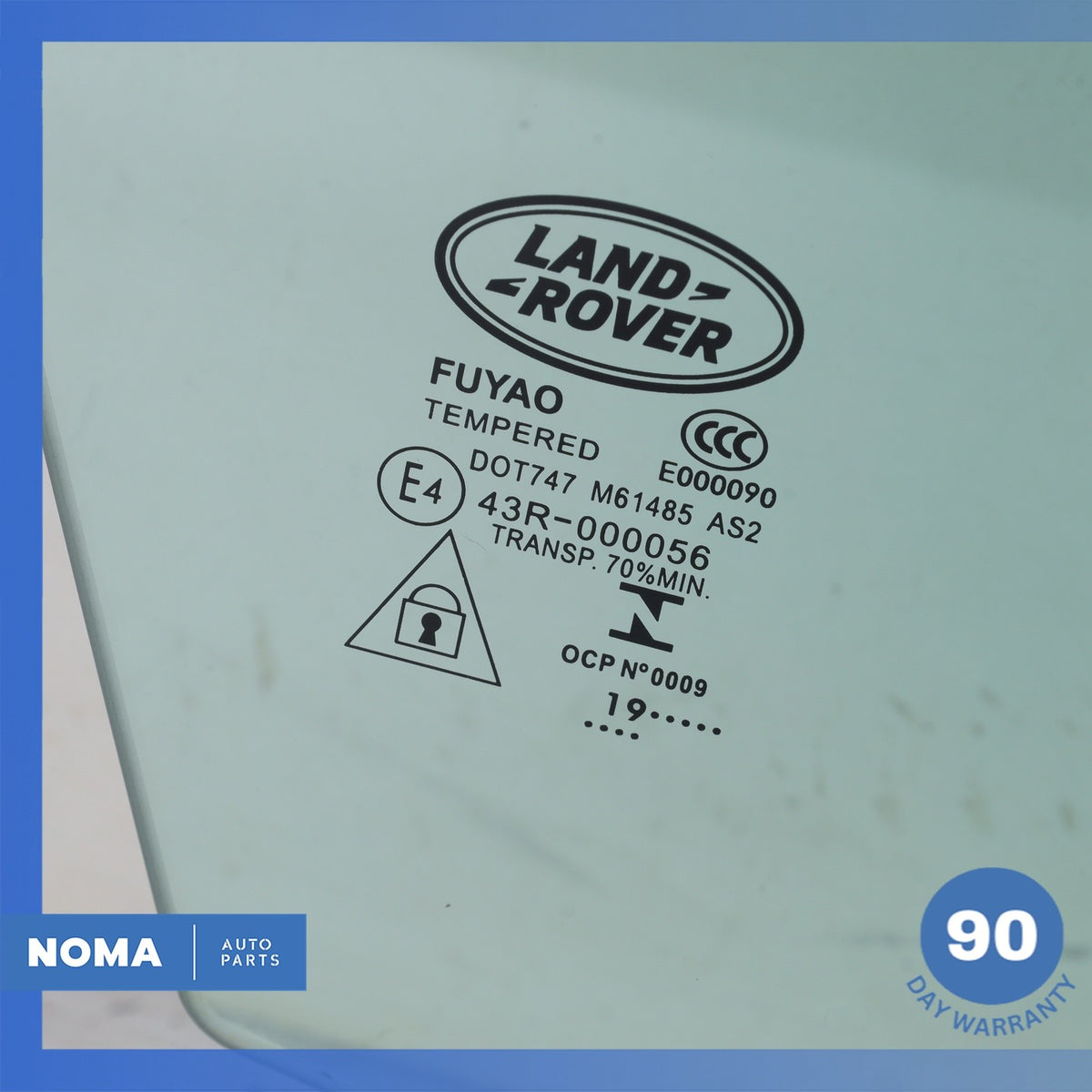 18-23 Range Rover L560 Velar Front Right Passenger Side Door Window Glass OEM - photo 10