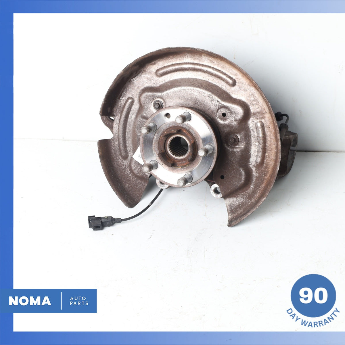 12-19 LR Range Rover Evoque L538 Rear Left Spindle Knuckle Hub w/ Shield OEM - photo 2
