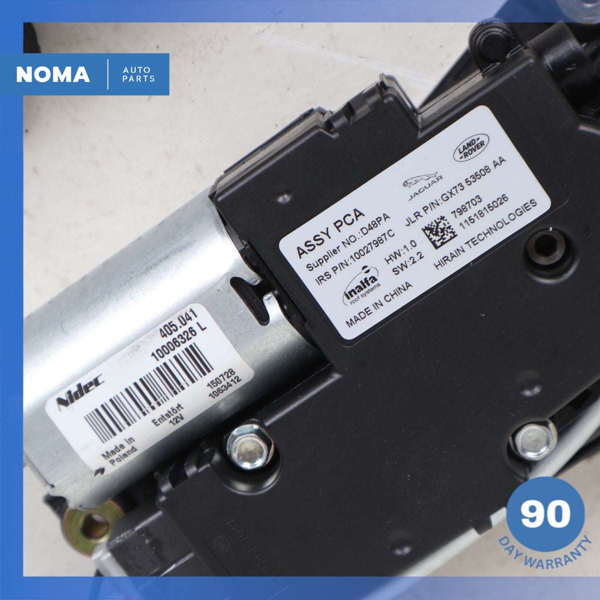 16-19 Jaguar X260 XF Panoramic Sunroof Actuator Motor w/ Frame Track OEM - photo 23