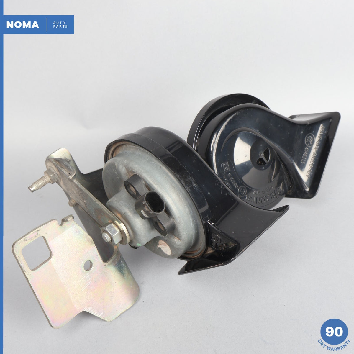 04-10 BMW 650i E63 E64 High & Low Tone Note Pitch Alarm Horn Siren Set OEM - photo 10