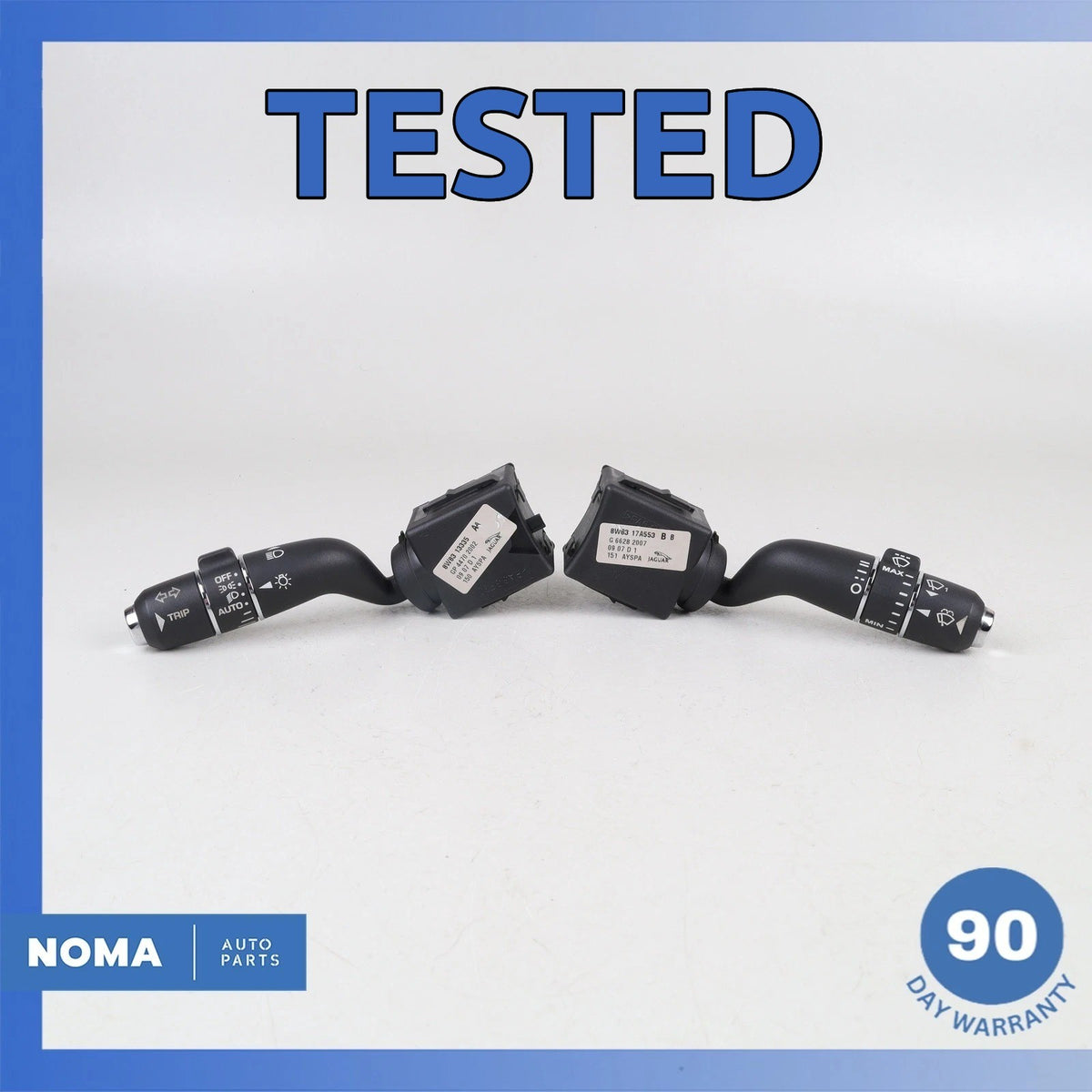 Jaguar X250 XF Steering Column Control Switch Set 8W8317A553BB OEM - photo 1