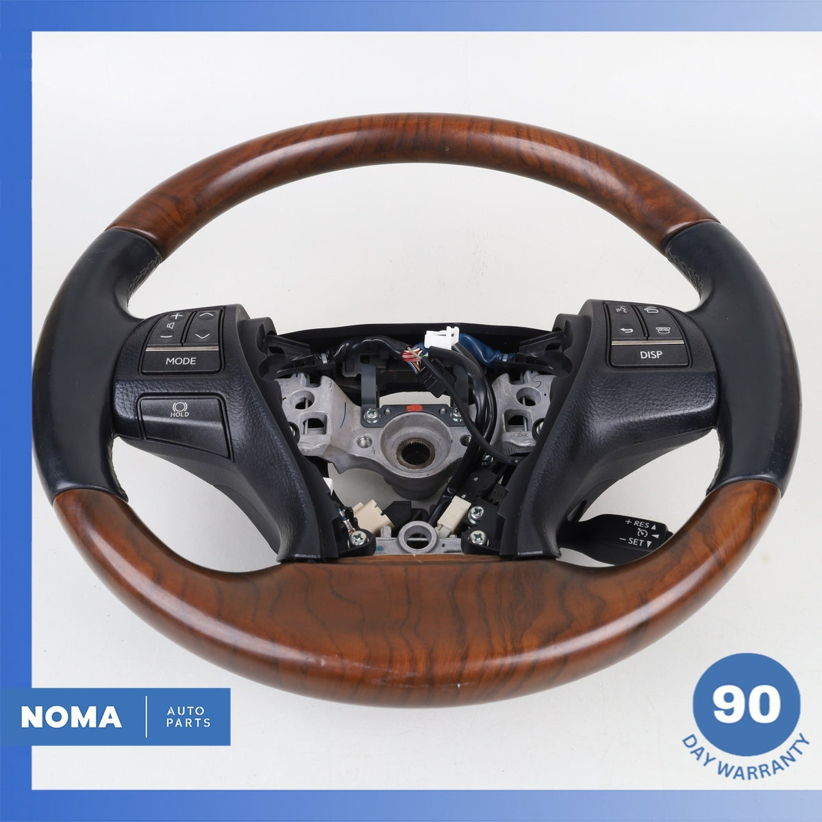 13-17 Lexus USF40 LS460 Steering Wheel Wood Trim Black 45100-50500 OEM - photo 20
