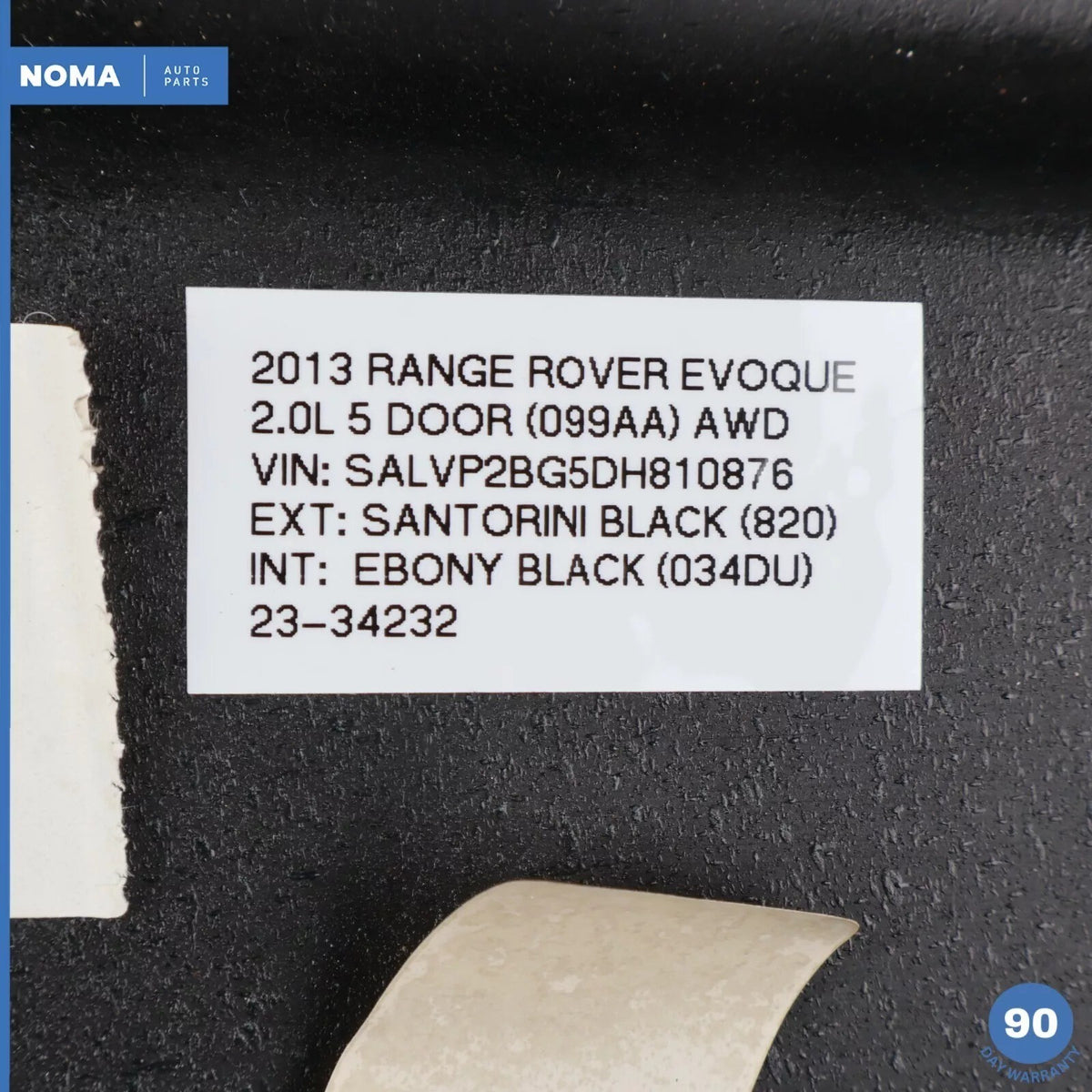 12-19 LR Range Rover Evoque L538 Dashboard Dash Board Panel Assembly Black OEM - photo 13