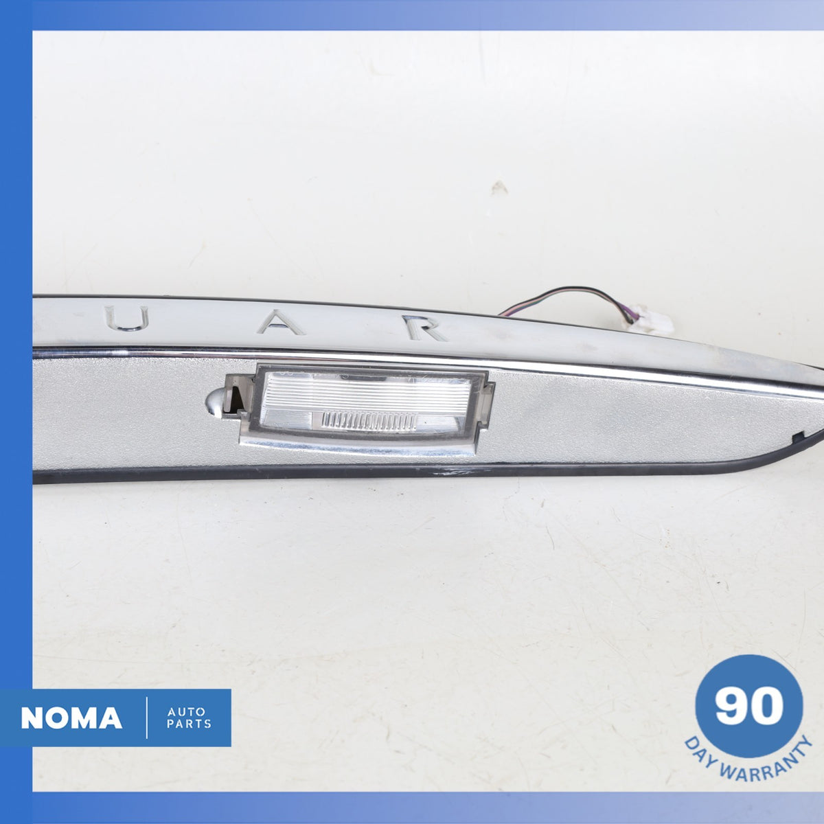 00-06 Jaguar X100 XKR Rear Trunk Bezel License Plate Light Lamp Trim Chrome OEM - photo 8