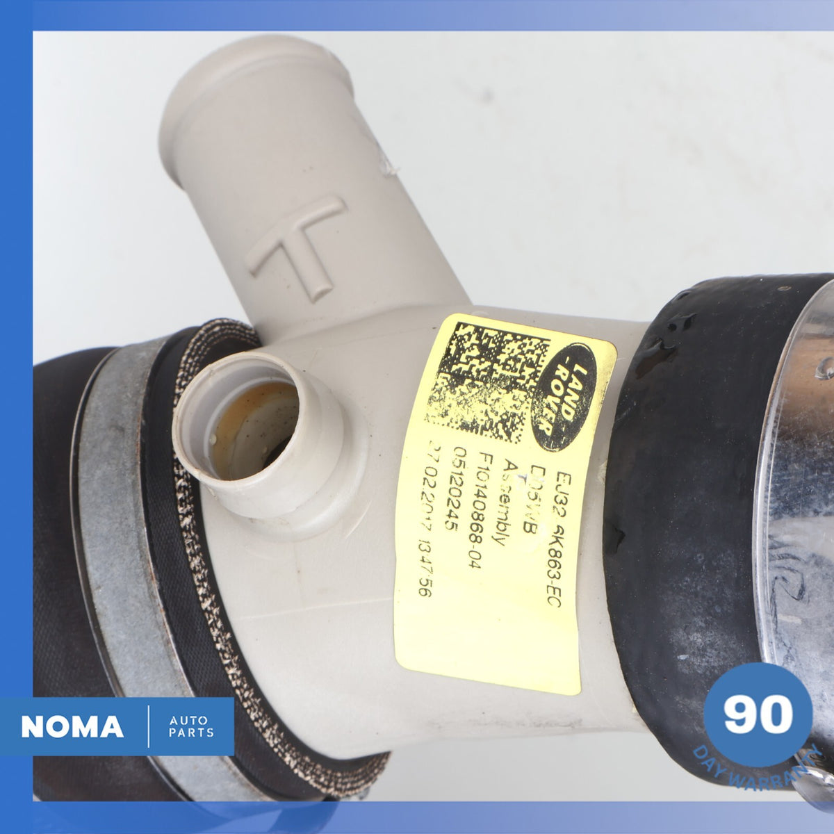 15-17 LR Discovery Sport L550 Intercooler Air Outlet Hose Pipe EJ326K863EC OEM - photo 13