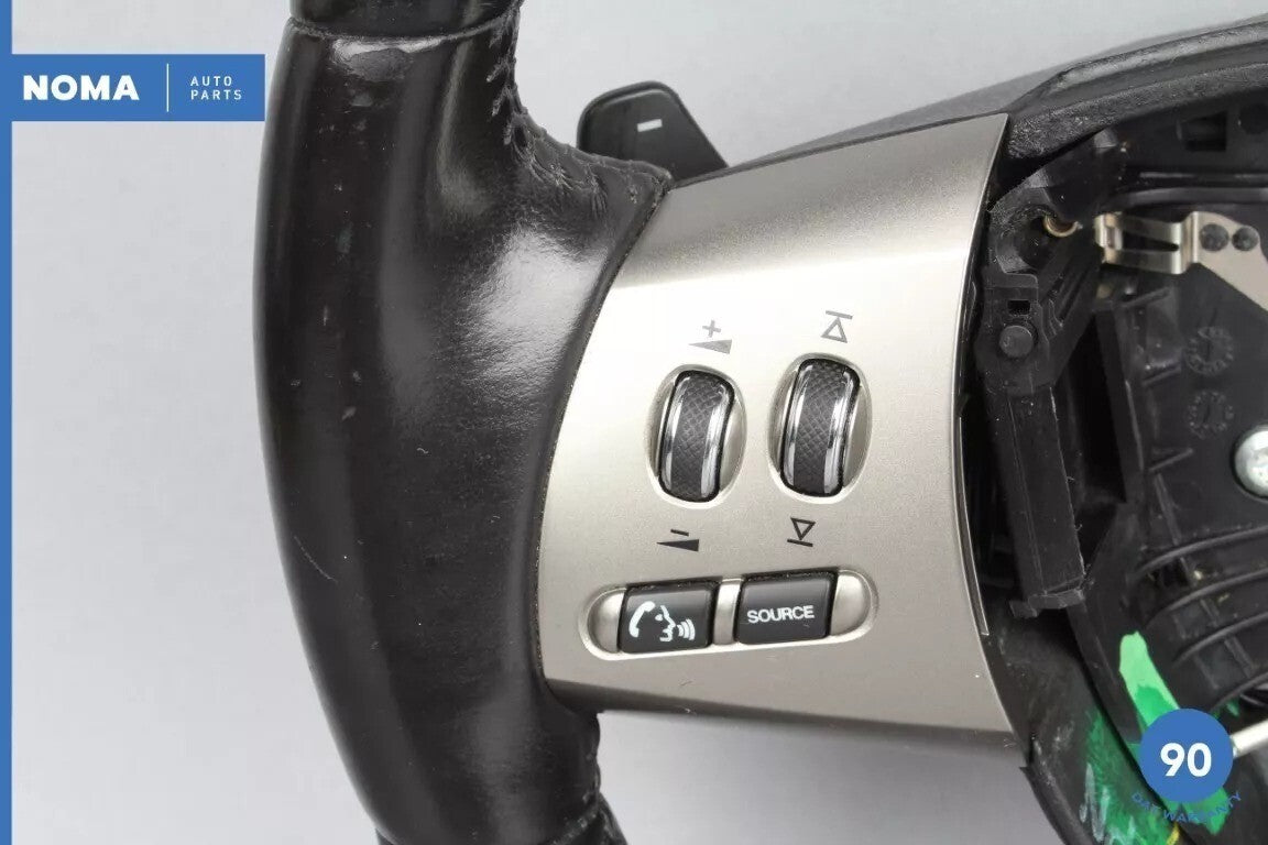 07-11 Jaguar X150 XK XF Steering Wheel w/ Switch & Paddle Shifters Black OEM - photo 7