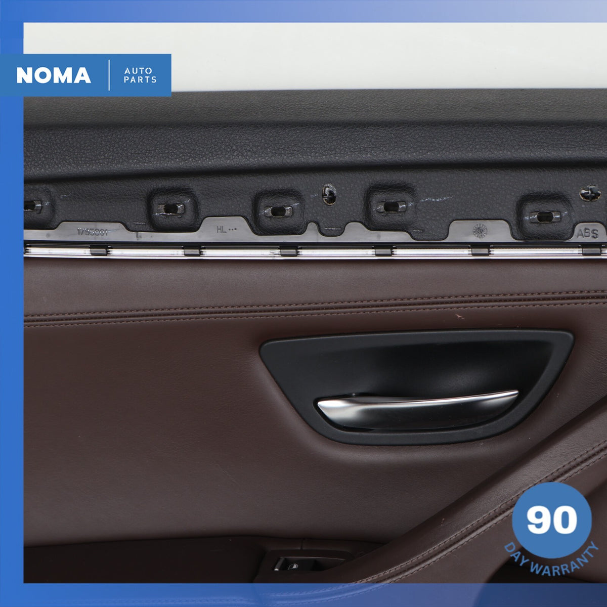 11-16 BMW F10 528i 535i Rear Left Interior Door Panel Assembly Nappa Brown OEM - photo 5