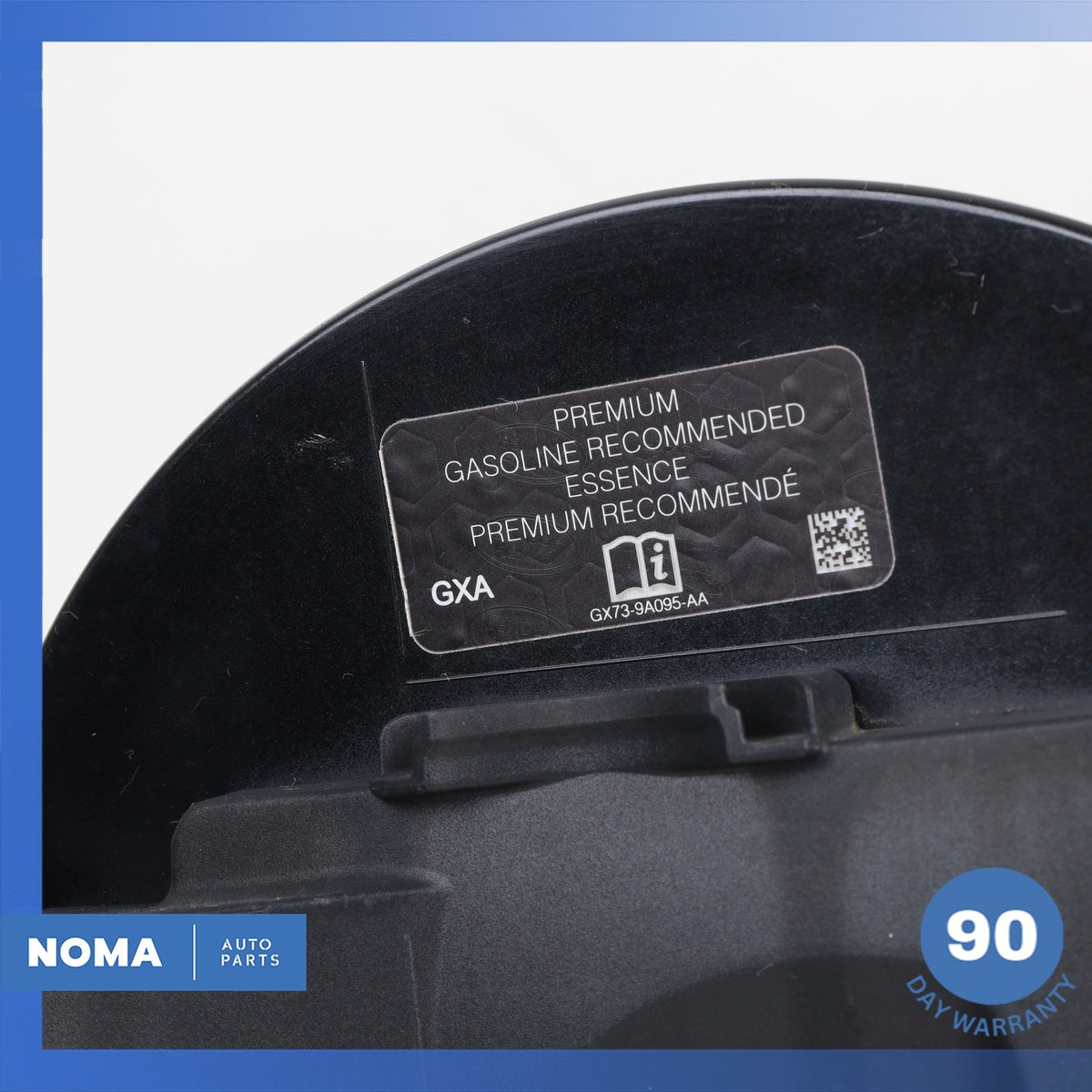 16-23 Jaguar X260 XF Rear Fuel Gas Filler Housing Flap w/ Cap Black OEM - photo 9