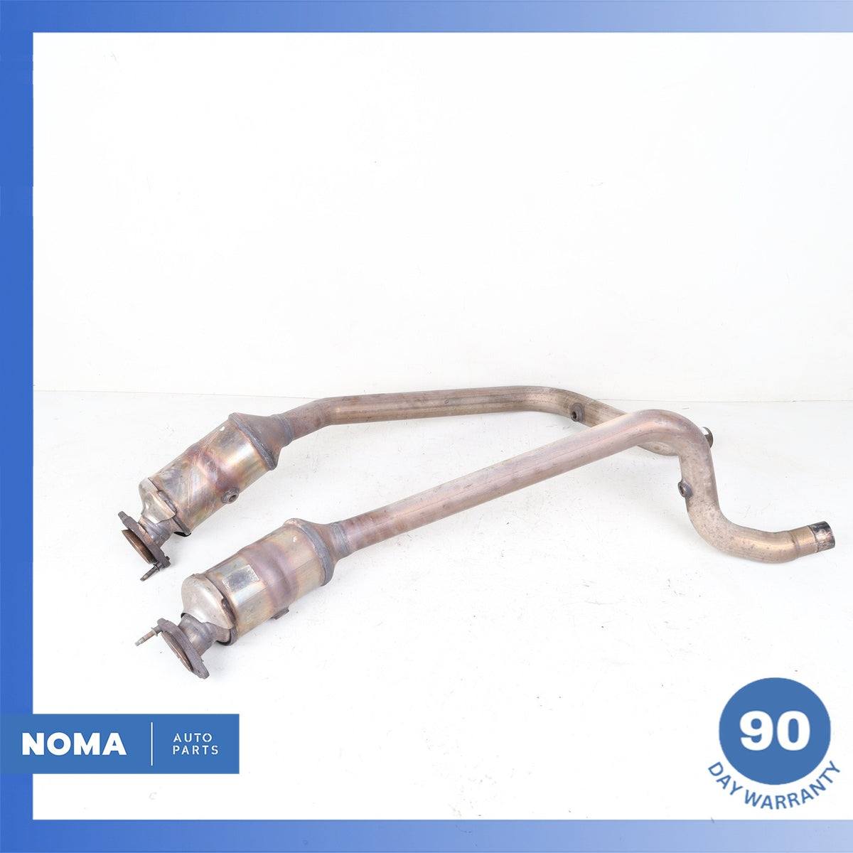 16-20 Jaguar X760 XE RWD 3.0L Left & Right Side Exhaust Downpipe Set OEM 61k - photo 2