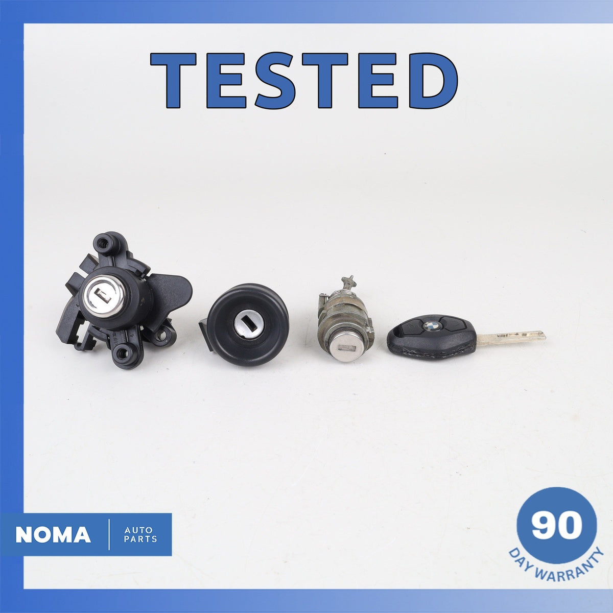 03-08 BMW E85 Z4 Trunk Ignition Safety Lock Barrel Set / Key 32307197330 OEM - photo 1