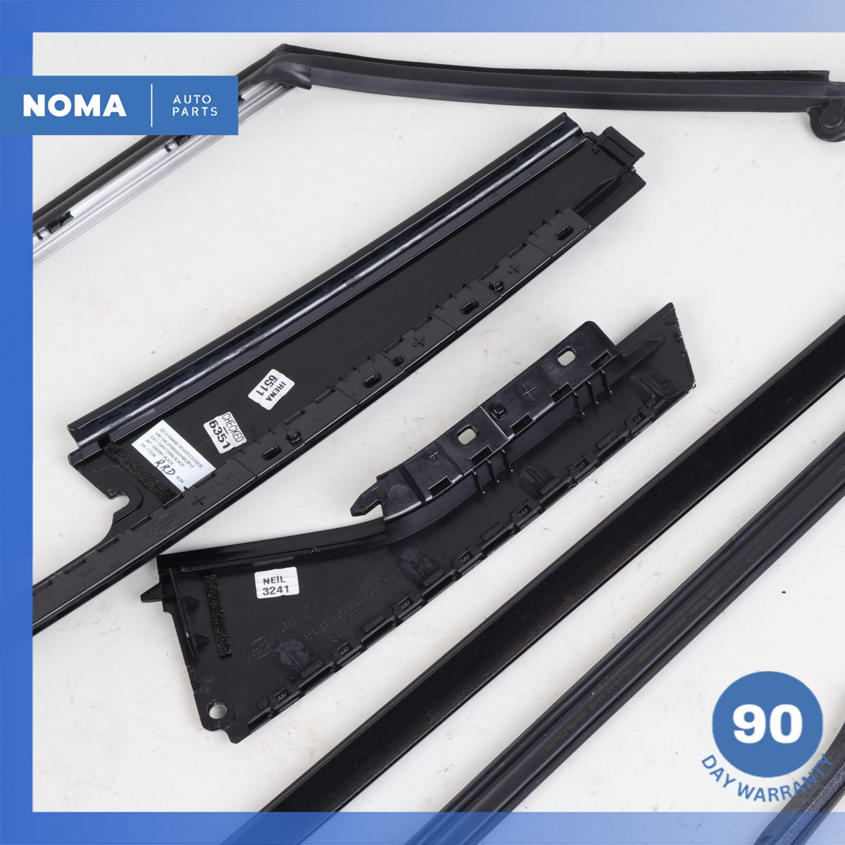 12-19 LR Range Rover Evoque L538 Rear Right Outer Door Window Molding Set OEM - photo 11