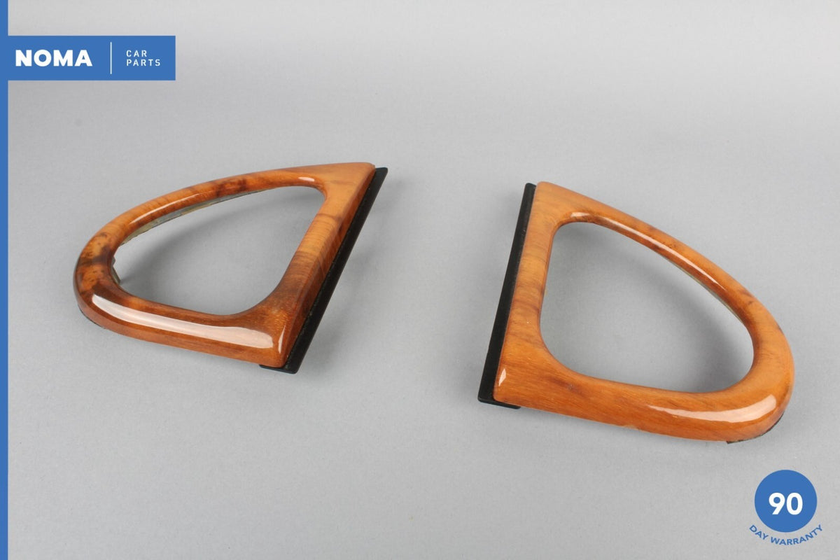 00-05 Jaguar XK8 X100 Left & Right Side Dashboard Vent Bezel Molding Wood OEM - photo 1