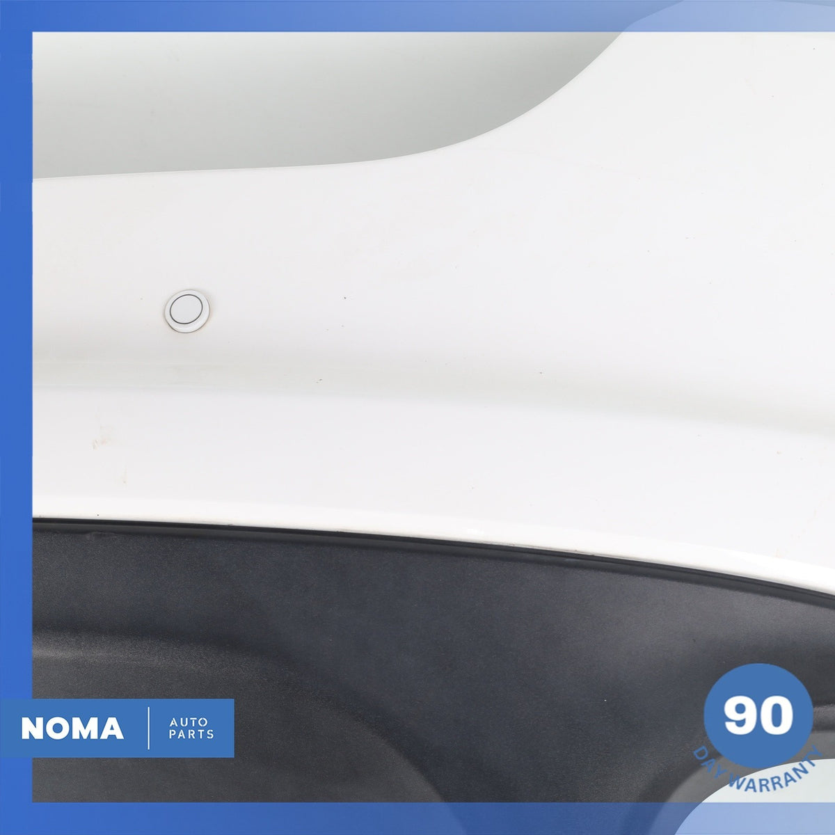 12-15 Jaguar X250 XF Base Rear Bumper Cover Assembly w/Park Assist White OEM - photo 5