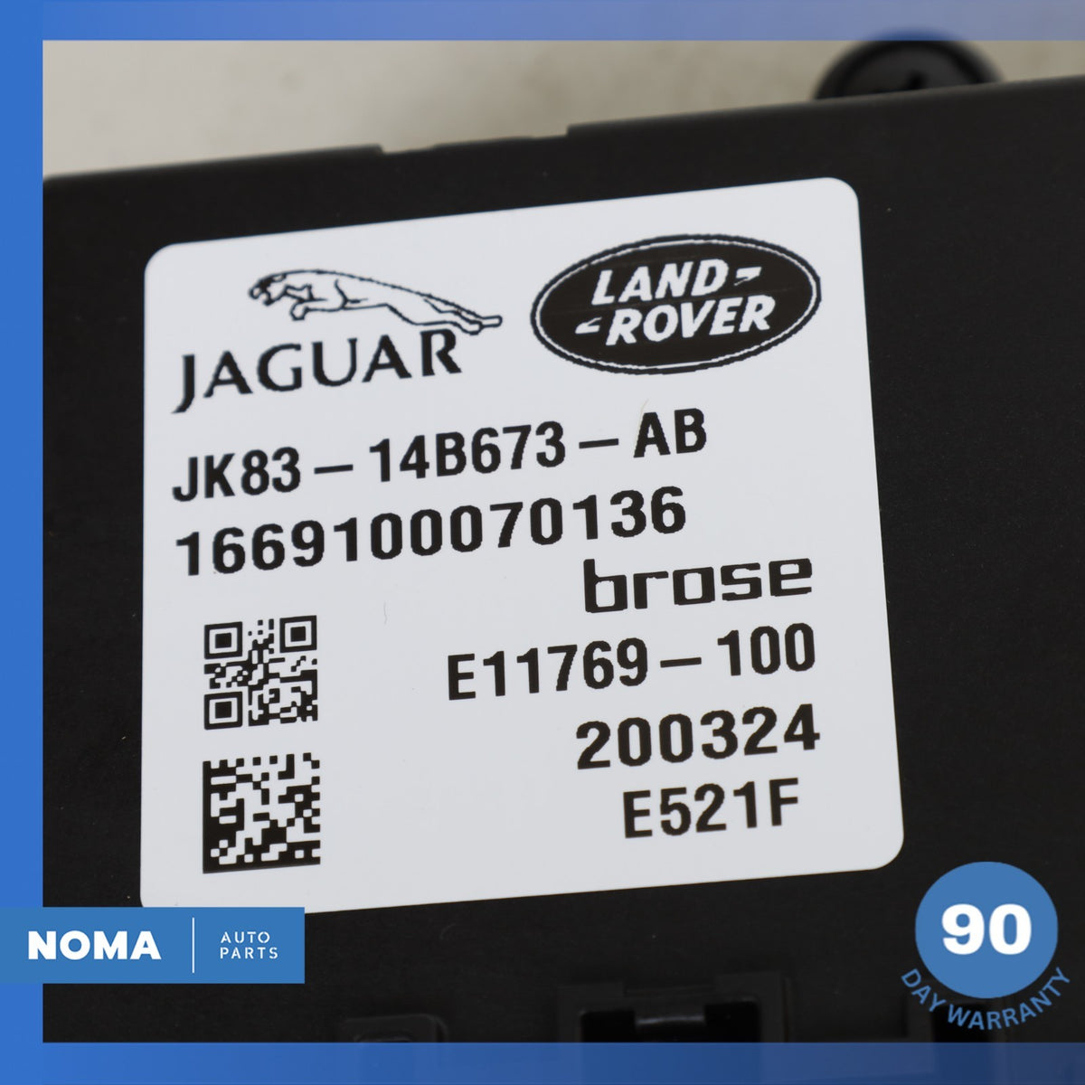 2020 Jaguar X761 F-Pace Trunk Liftgate Tail Gate Control Module JK8314B673AB OEM - photo 9