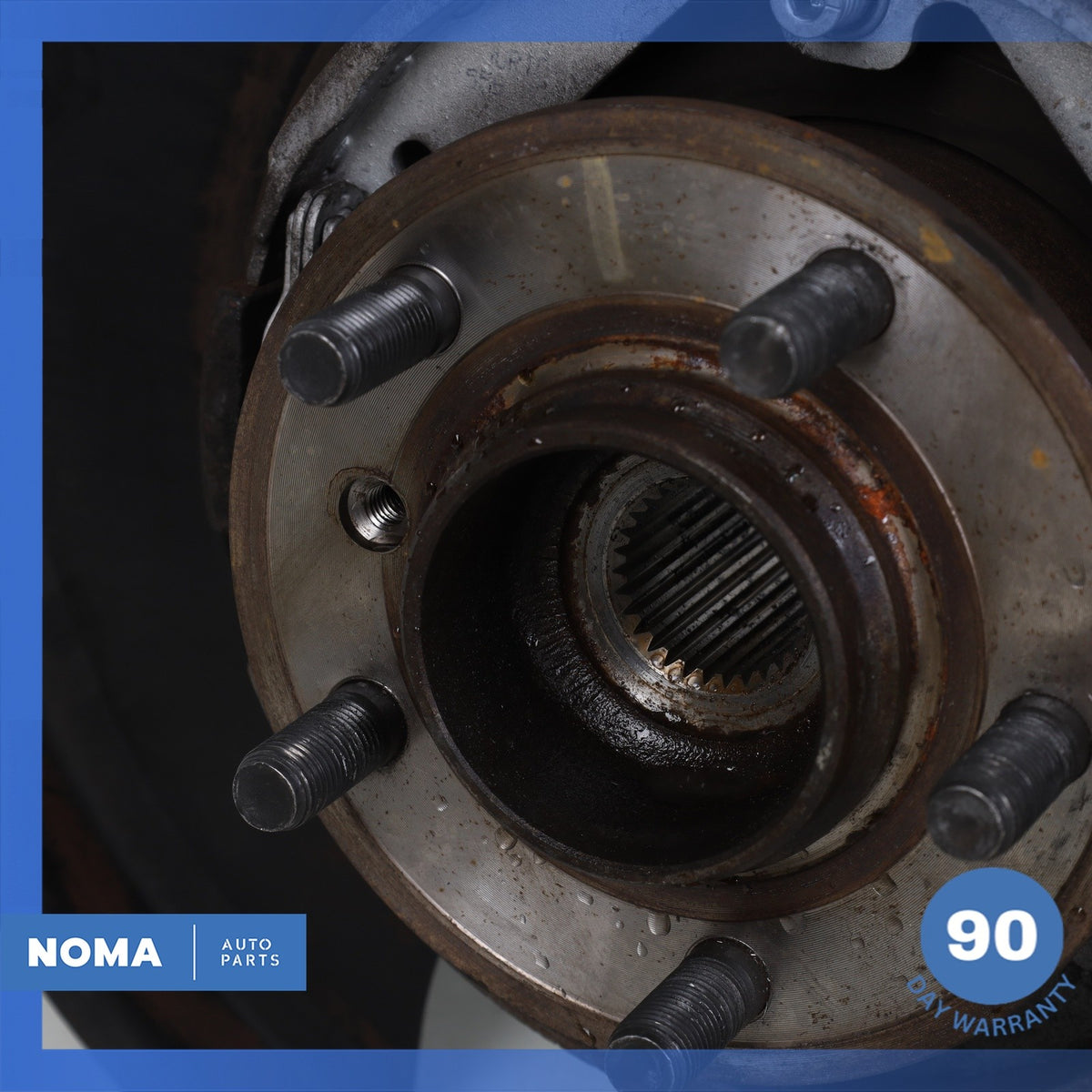 10-12 Land Rover Range Rover L322 Rear Right Spindle Knuckle Hub w/ Shield OEM - photo 5
