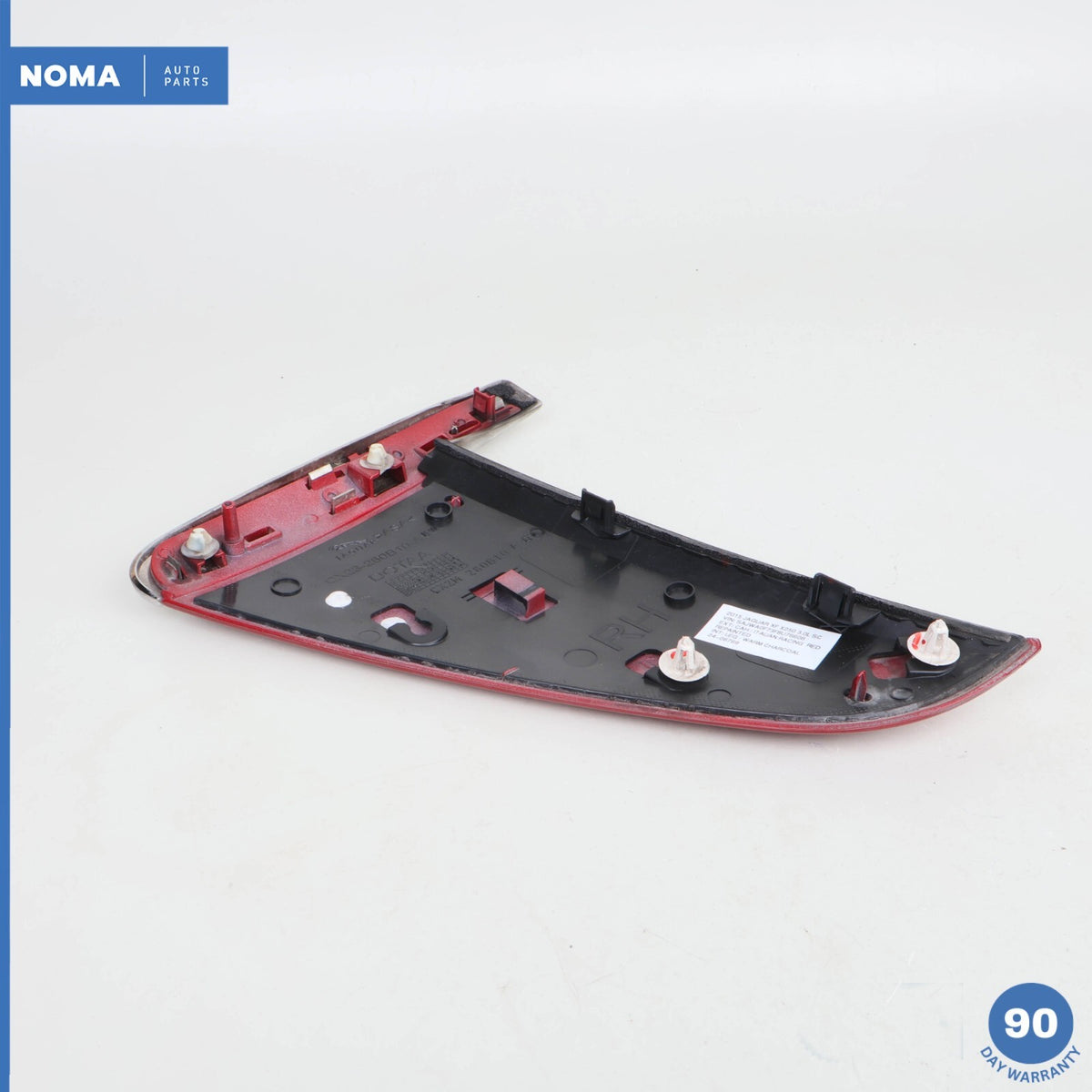 12-15 Jaguar X250 XF XFR Front Right Side Fender Vent Molding Trim Red OEM - photo 7