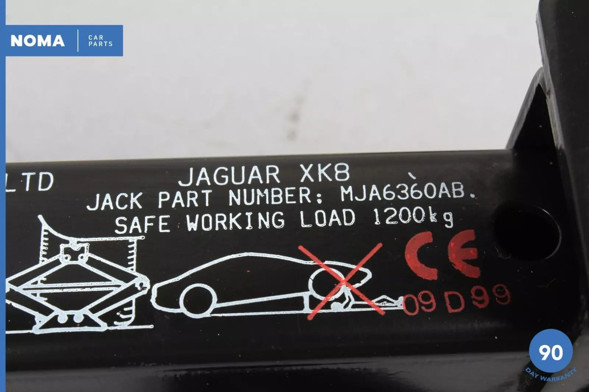 97-06 Jaguar X100 XK8 XKR Emergency Spare Tire Tool Kit w/ Case MJA6360AB OEM - photo 17