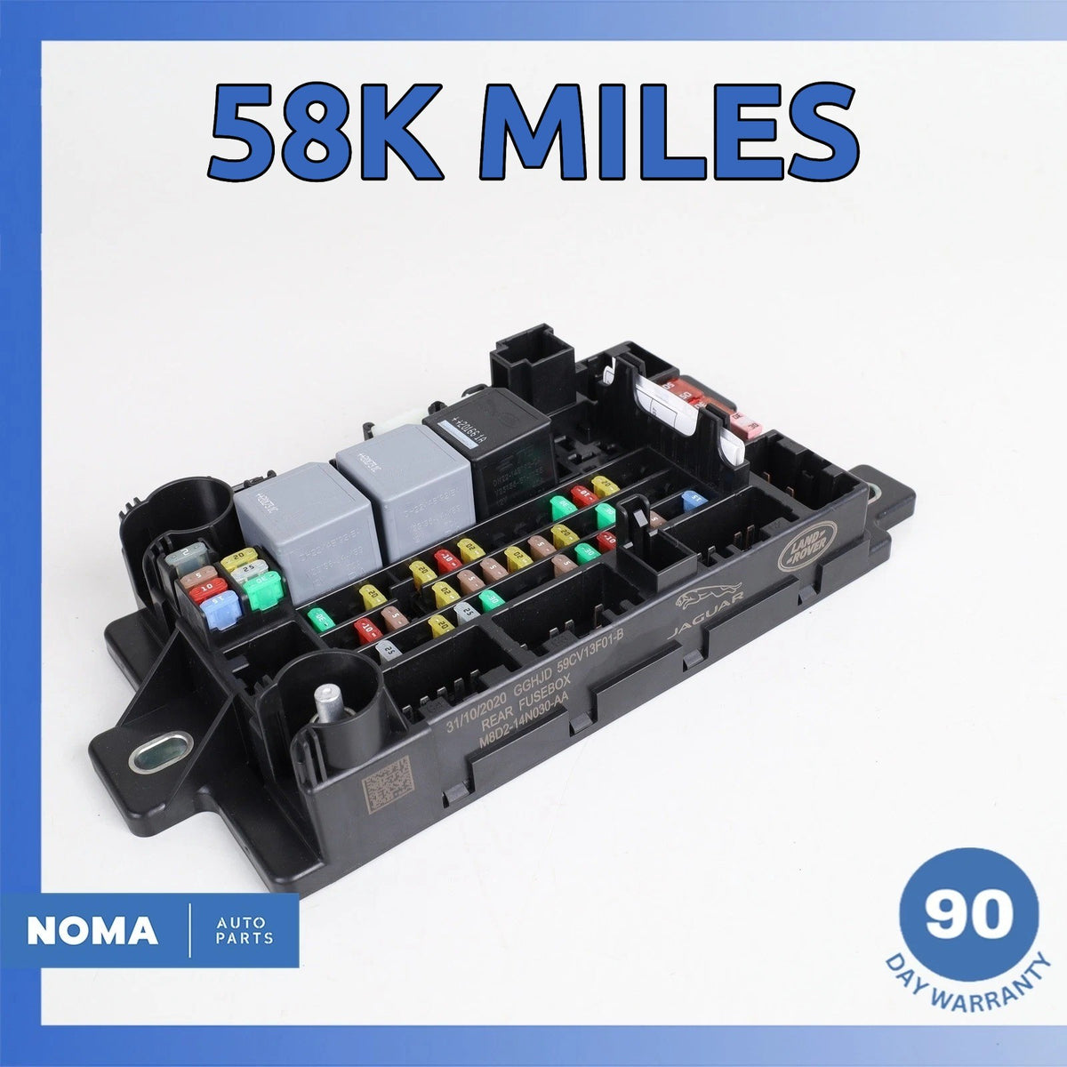 21-23 Range Rover Evoque L551 Rear Trunk Battery Fuse Relay Box Module OEM 58k - photo 1