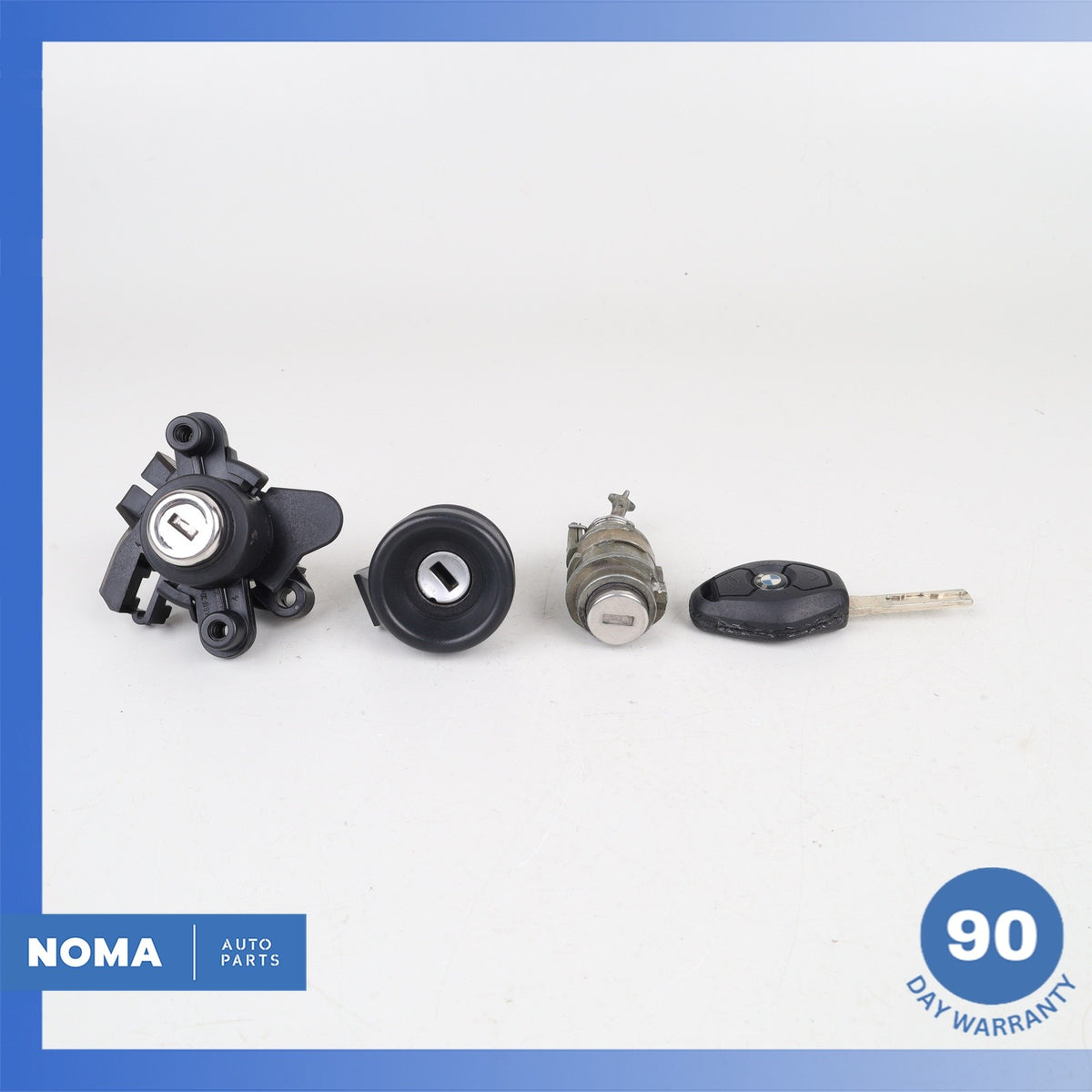 03-08 BMW E85 Z4 Trunk Ignition Safety Lock Barrel Set / Key 32307197330 OEM - photo 2