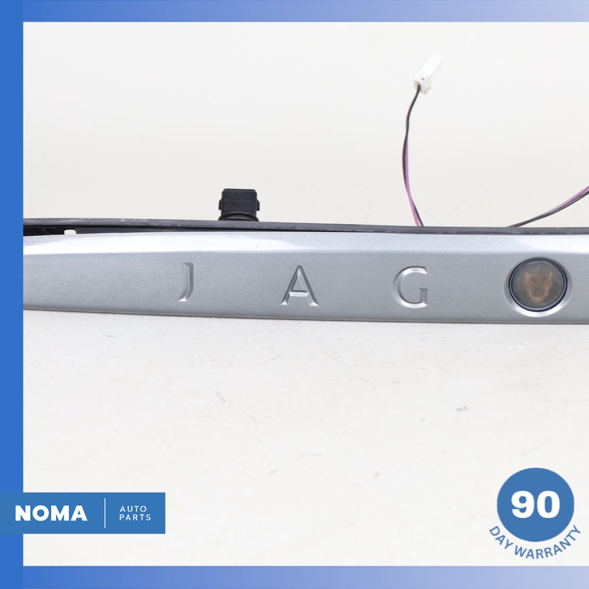 03-06 Jaguar X100 XKR Rear Trunk Bezel License Plate Light Lamp Trim Gray OEM - photo 5