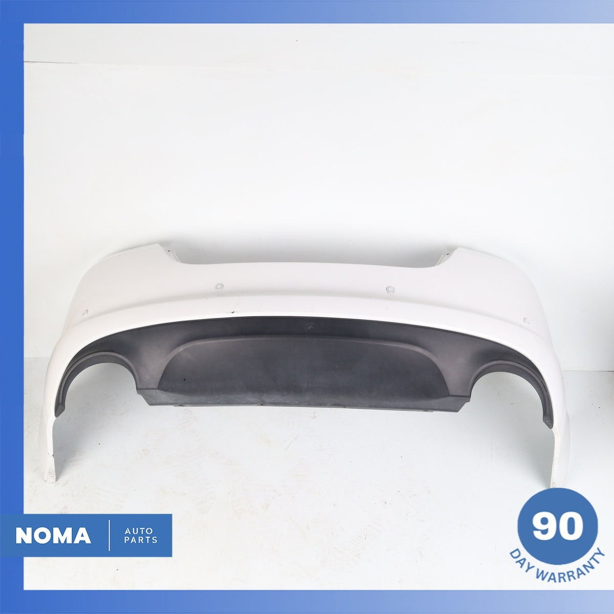 12-15 Jaguar X250 XF Base Rear Bumper Cover Assembly w/Park Assist White OEM - photo 1