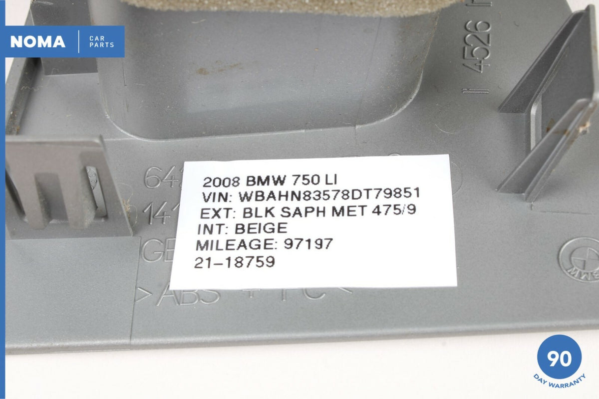 01-08 BMW 750Li E65 E66 E67 Front Left Driver Side Dash A/C Air Vent Cover OEM - photo 8