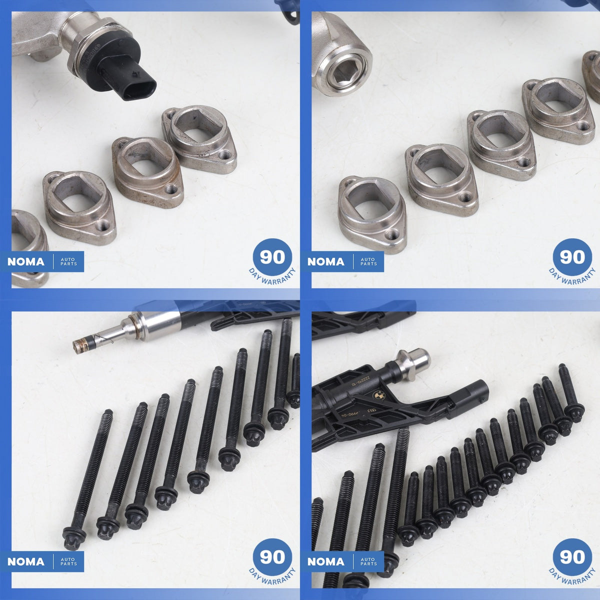 16-20 BMW G12 740i 3.0L Engine Motor Fuel Injector Rail Set w/ Lines OEM 76k - photo 4