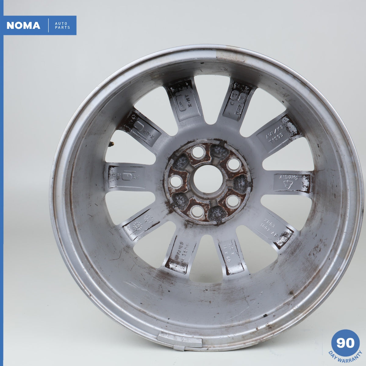 01-05 Jaguar S-Type X200 7.5Jx16 16" Spirit 10 Spoke Alloy Road Wheel Rim OEM - photo 10