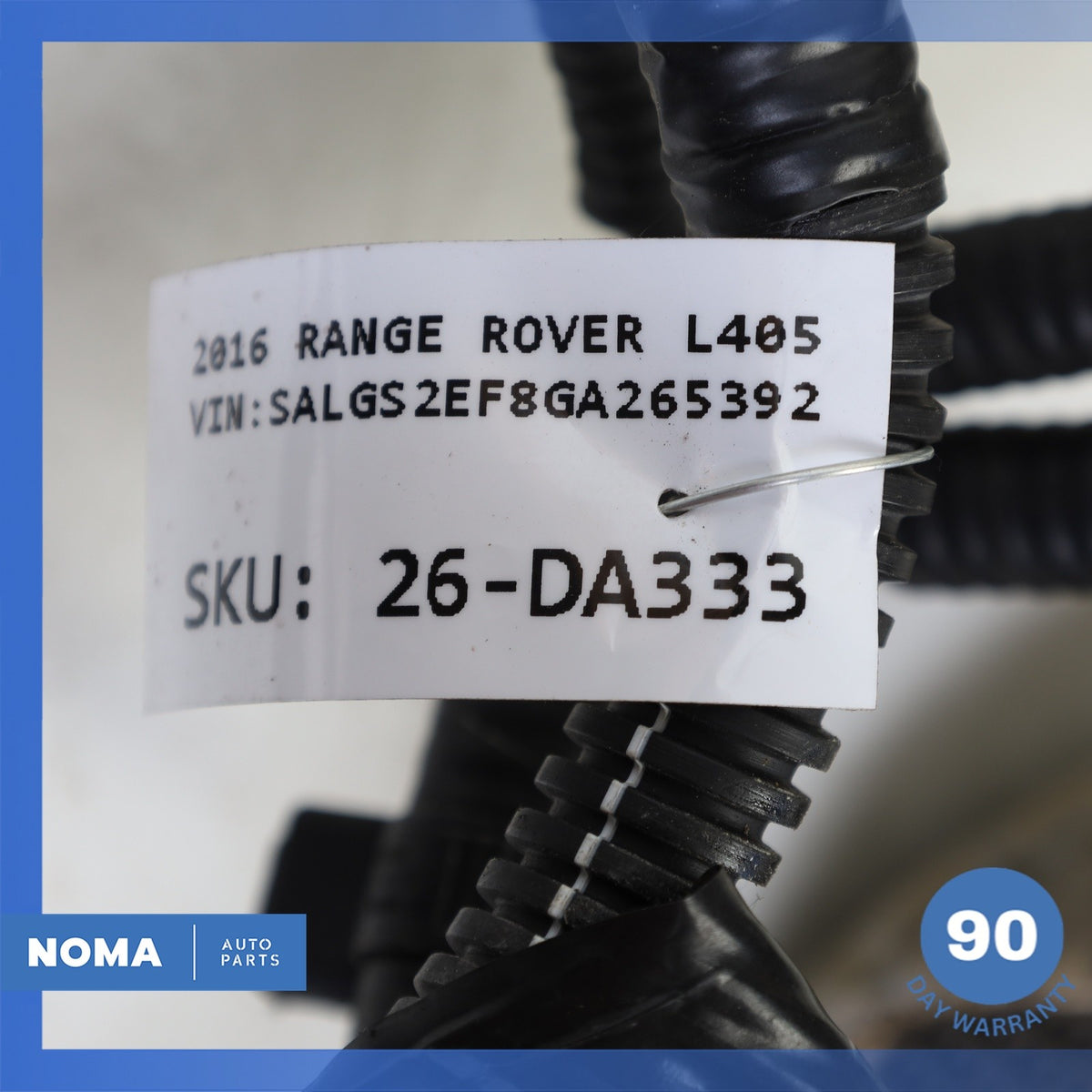 13-17 LR Range Rover L405 L494 Rear Bumper Wiring Wire Harness DK6215B484BD OEM - photo 13