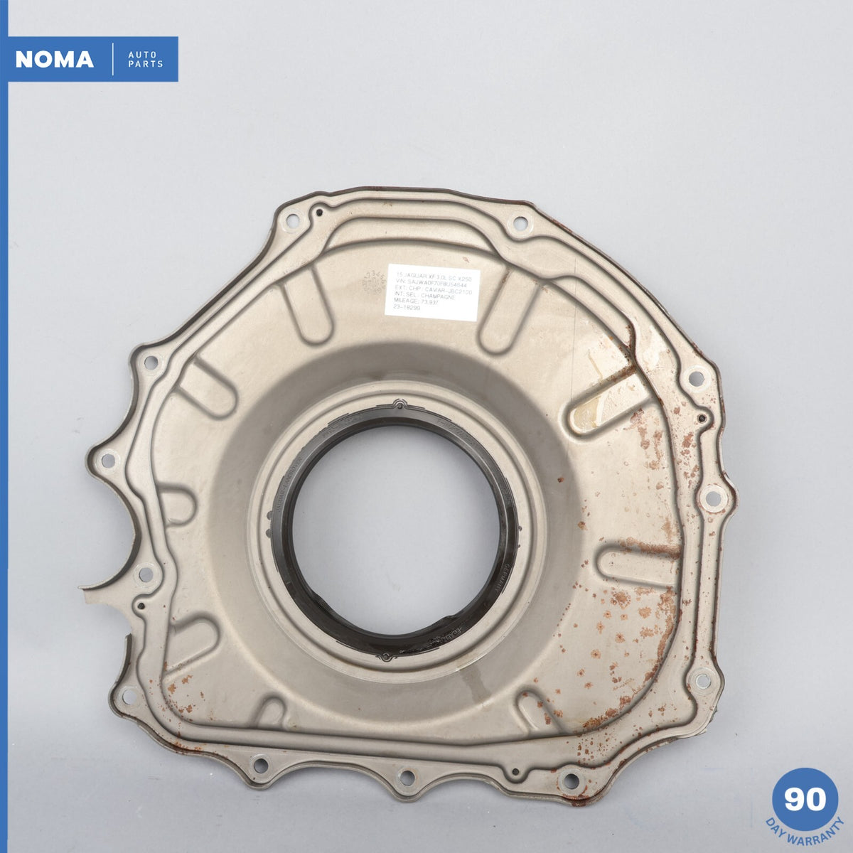 13-20 Jaguar XF XFR X250 3.0L Engine Motor Crankshaft Rear Cover 8W936M052CA OEM - photo 7