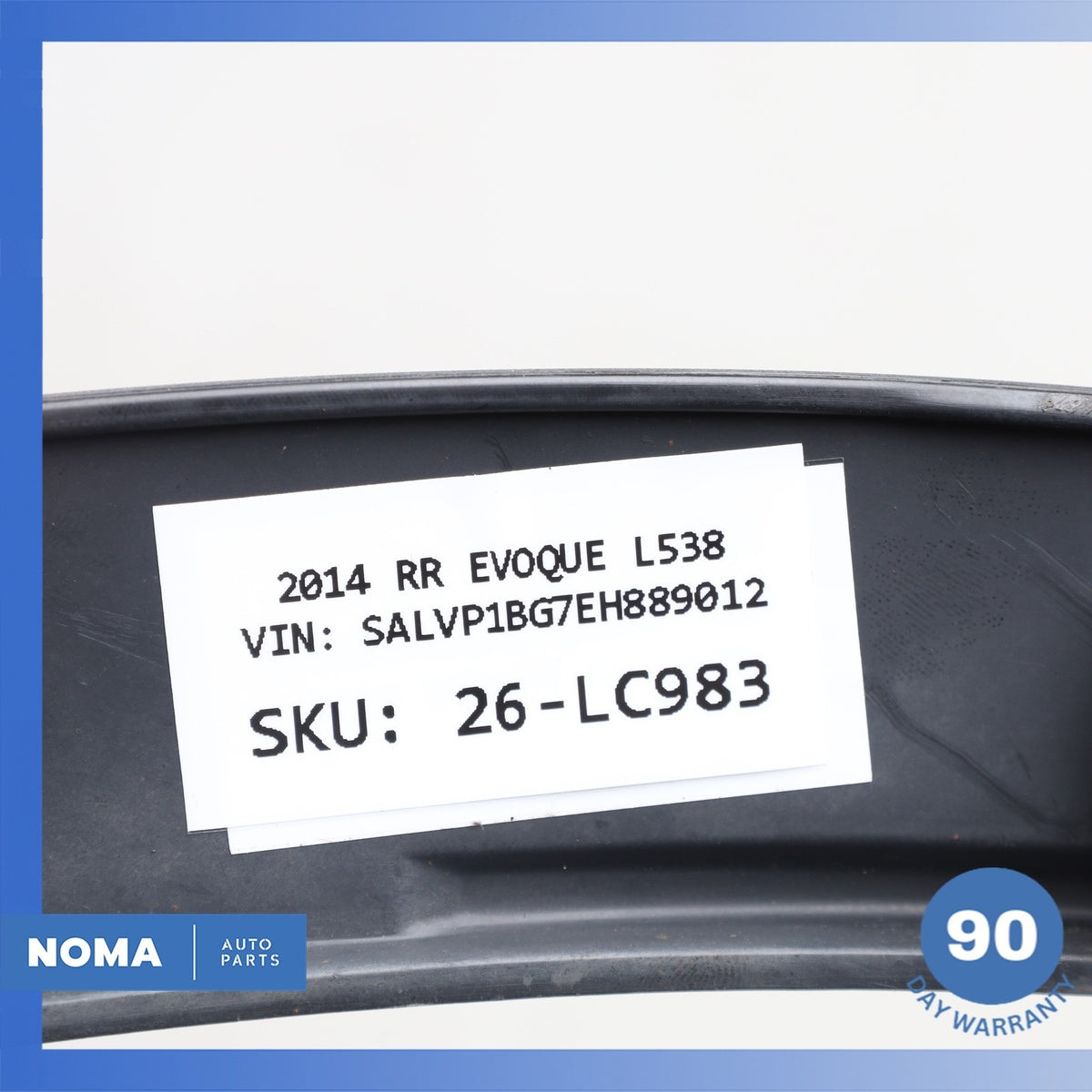 12-19 Range Rover Evoque L538 4DR Front Right Side Wheel Arch Molding OEM - photo 13